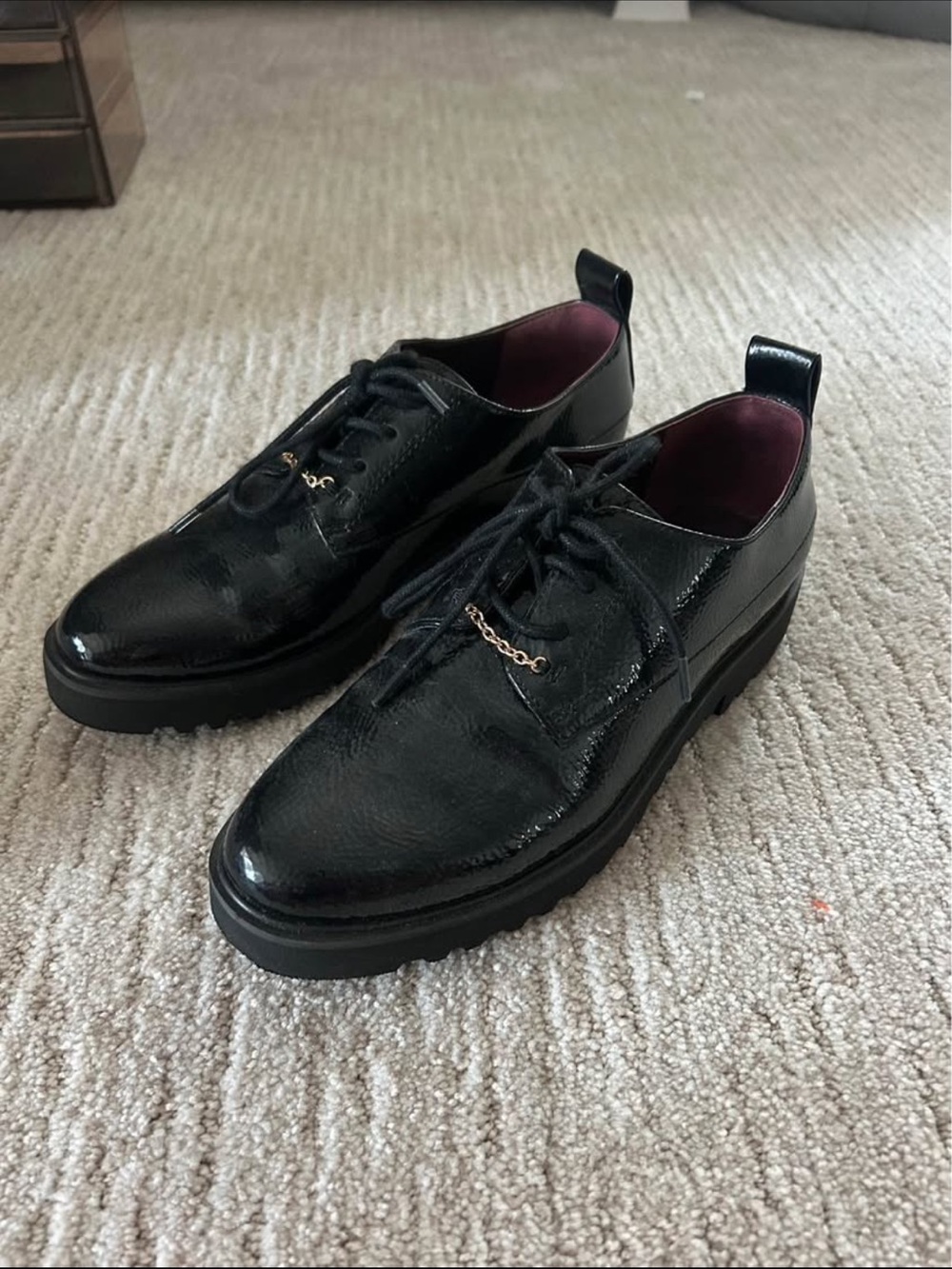 Women’s Black Lace-Up Leather Dress Shoes size 6.5